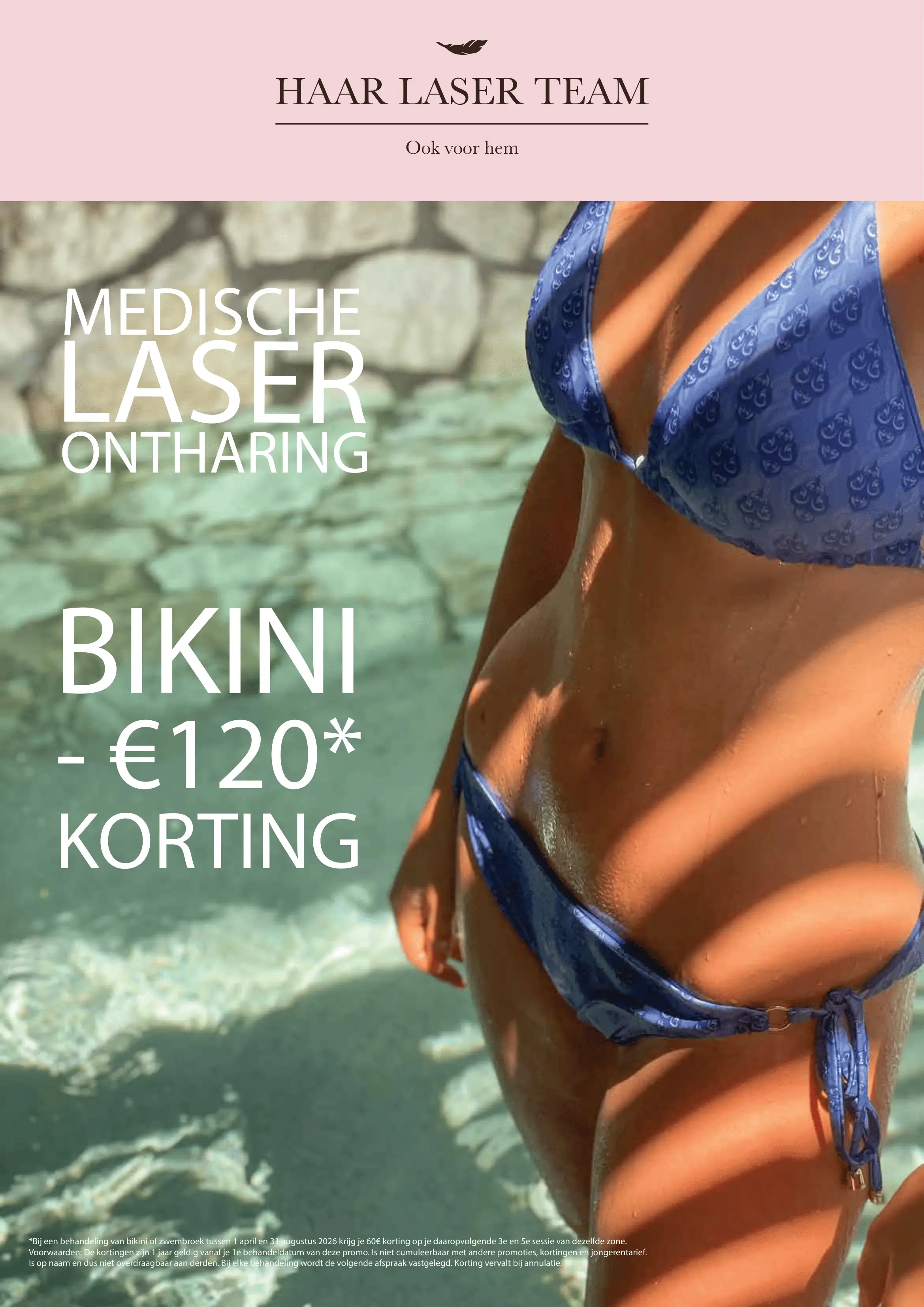 Poster promotie bikini, laserontharing